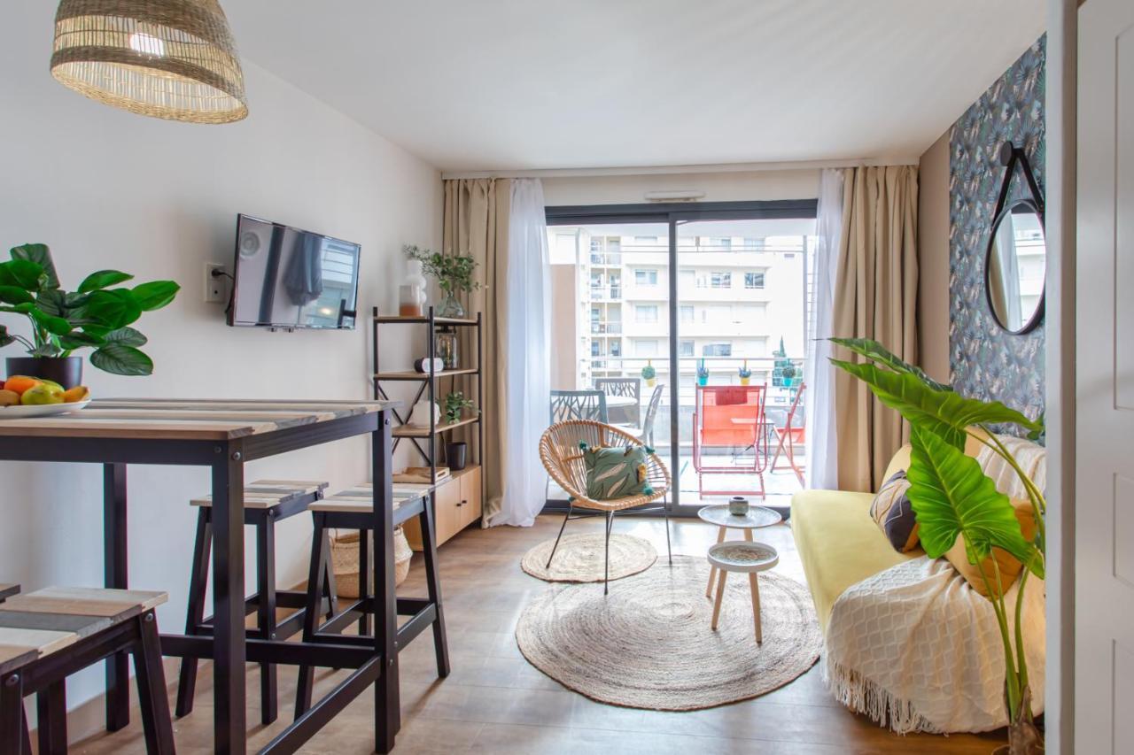 C1 Clemenceau Pool Balcony Bath Ac 2Mins Walk To Sand Beach Cannes Luaran gambar