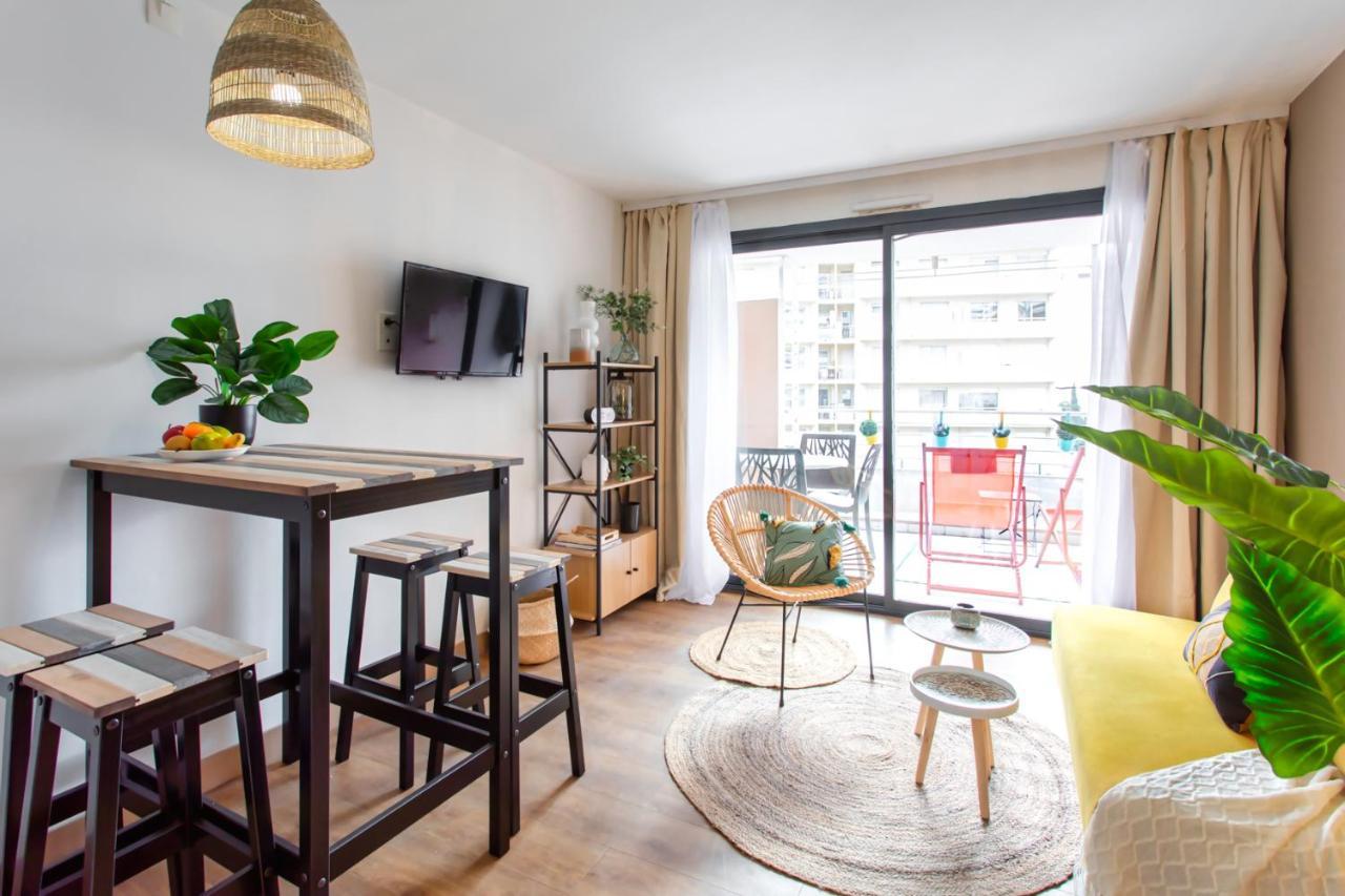 C1 Clemenceau Pool Balcony Bath Ac 2Mins Walk To Sand Beach Cannes Luaran gambar